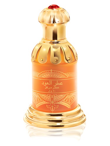 Rasasi Attar Al Oudh Red perfume oil bottle, a floral fragrance