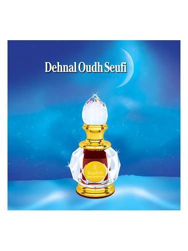 Al Haramain Dehnal Oudh Seufi perfume bottle, a leather fragrance