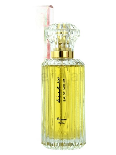 Rasasi Safina eau de parfum bottle, a green fragrance