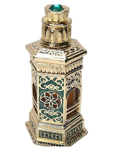 Al Haramain Mukhallath Shuyookhi perfume bottle, a warm fragrance