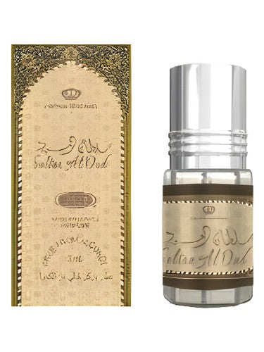 Al Rehab Sultan Al Oud perfume oil bottle, a warm & amber fragrance