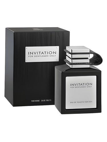 Emper Invitation eau de toilette bottle, a warm & amber fragrance