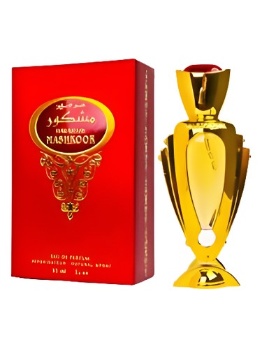 Al Haramain Mashkoor perfume bottle, a floral fragrance
