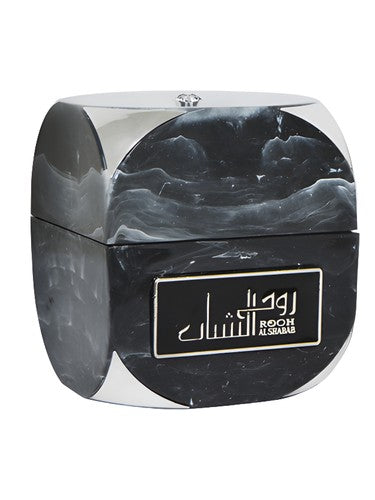 Lattafa Rooh Al Shabab perfume bottle, a fruity fragrance
