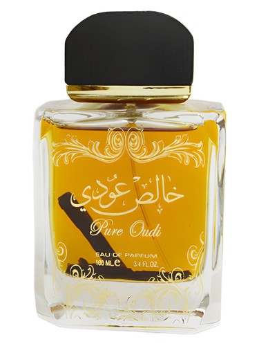 Lattafa Khalis Oudi (Pure Oudi) eau de parfum bottle, a warm & amber fragrance