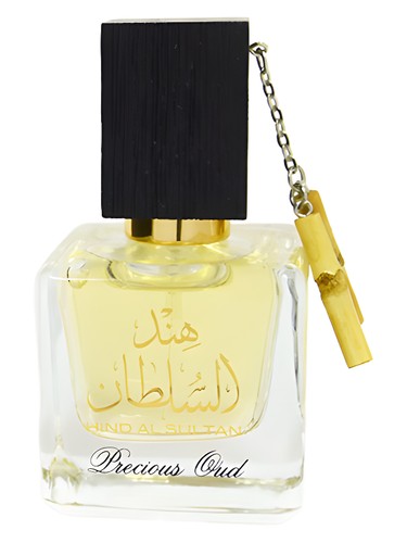 Lattafa Hind Al Sultan perfume bottle, a powdery fragrance