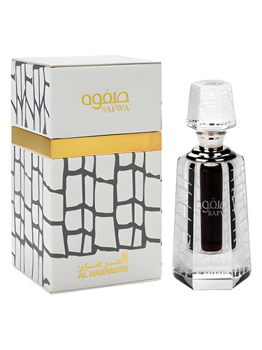 Al Haramain Safwa perfume oil bottle, a warm & amber fragrance