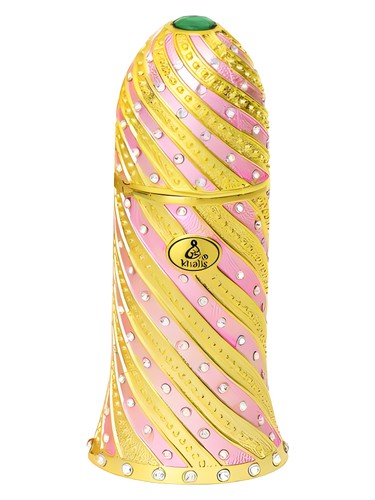 Khalis Aziz perfume bottle, a tropical fragrance