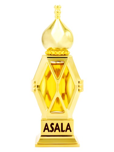 Al Haramain Mukhallath Asala perfume bottle, a floral fragrance