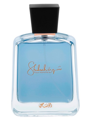 Rasasi Shuhrah Pour Homme eau de parfum bottle, a smoky fragrance