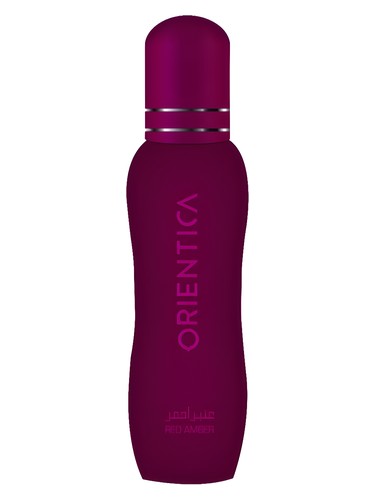 Orientica Red Amber perfume bottle, a gourmand fragrance