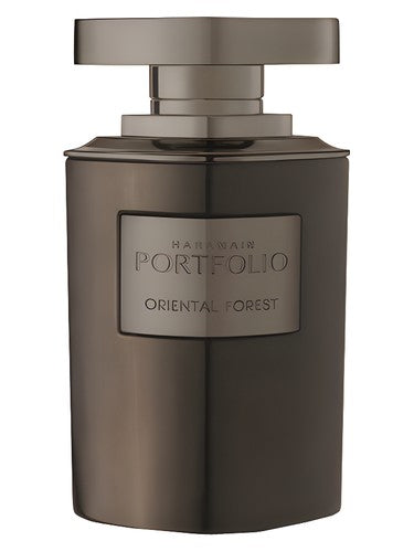 Al Haramain Portfolio Oriental Forest eau de parfum bottle, a warm fragrance