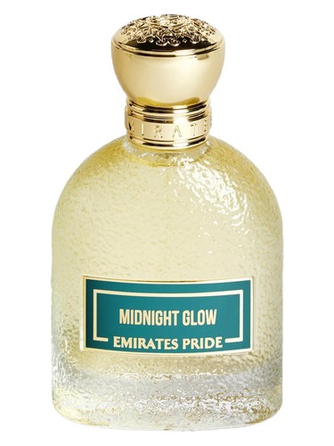 Emirates Pride Midnight Glow eau de parfum bottle, a citrus fragrance