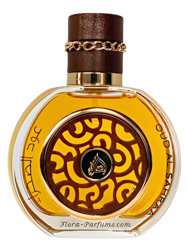 Lattafa Oud Al Sahraa eau de parfum bottle, a smoky fragrance