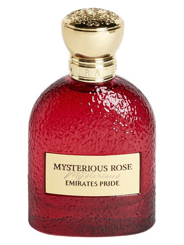 Emirates Pride Mysterious Rose eau de parfum bottle, a floral fragrance
