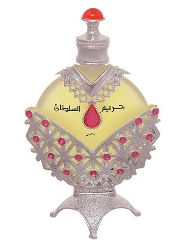 Khadlaj Hareem Al Sultan Silver perfume oil bottle, a rose fragrance