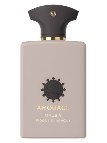Amouage Opus V – Woods Symphony perfume bottle, a woody fragrance