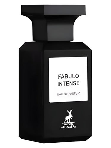 Maison Alhambra Fabulo Intense eau de parfum bottle, a woody fragrance