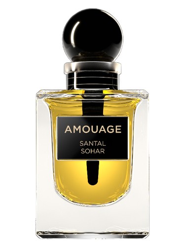 Amouage Santal Sohar perfume bottle, a lactonic fragrance
