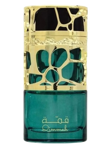 Lattafa Qimmah for Women eau de parfum bottle, a white floral fragrance