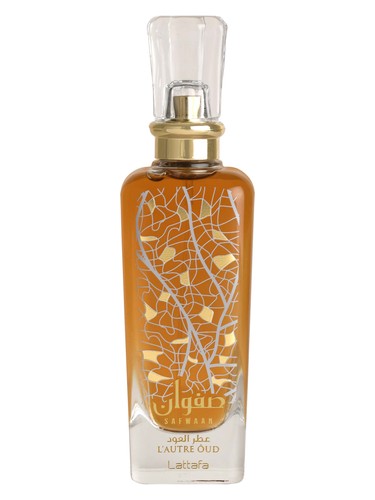 Lattafa Safwaan L'autre Oud eau de parfum bottle, a oud fragrance