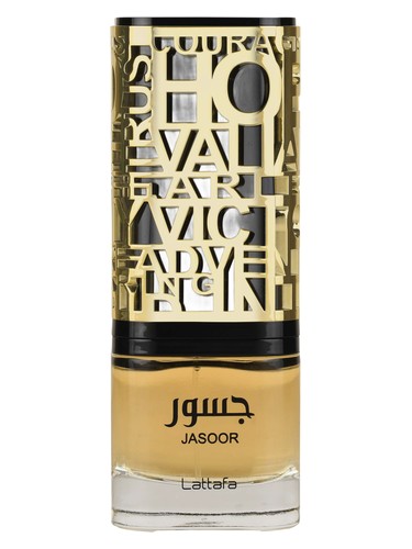 Lattafa Jasoor eau de parfum bottle, a gourmand fragrance