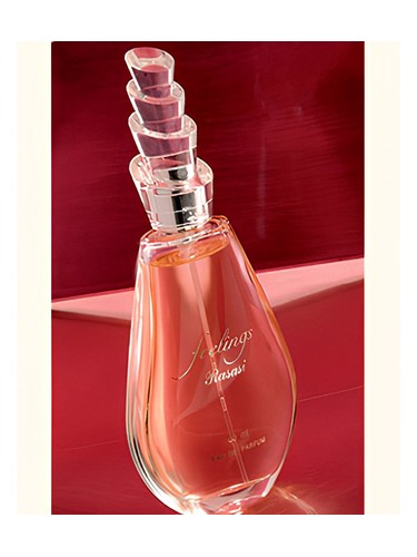 Rasasi Feelings eau de parfum bottle, a fruity fragrance