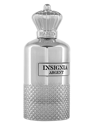 Hamidi Insignia Argent eau de parfum bottle, a fruity fragrance