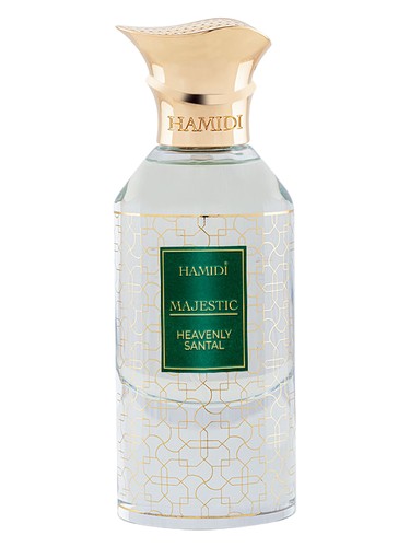 Hamidi Heavenly Santal eau de parfum bottle, a warm fragrance