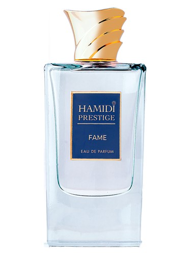 Hamidi Fame eau de parfum bottle, a warm fragrance