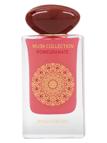 Gulf Orchid Pomegranate eau de parfum bottle, a gourmand fragrance