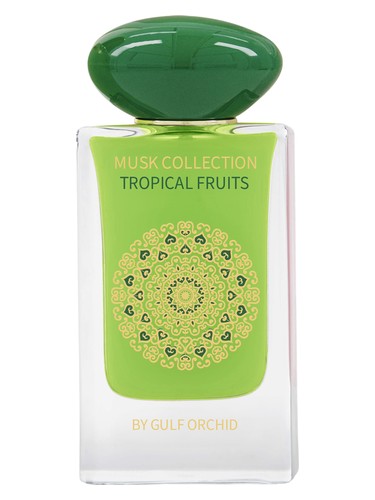 Gulf Orchid Tropical Fruits eau de parfum bottle, a gourmand fragrance