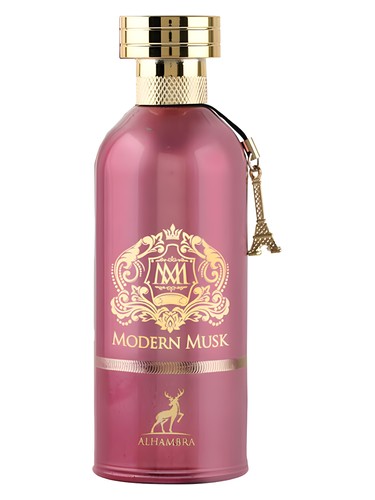 Maison Alhambra Modern Musk eau de parfum bottle, a floral fragrance