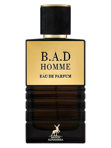 Maison Alhambra B.A.D. Homme eau de parfum bottle, a gourmand fragrance
