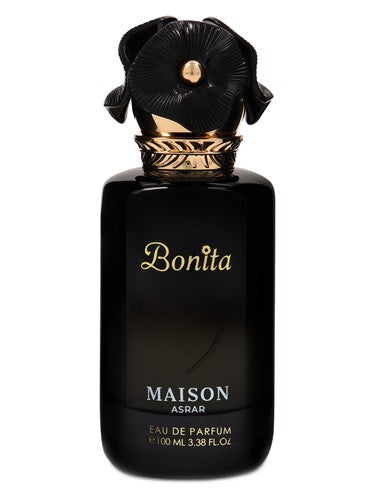 Maison Asrar Bonita eau de parfum bottle, a citrus fragrance