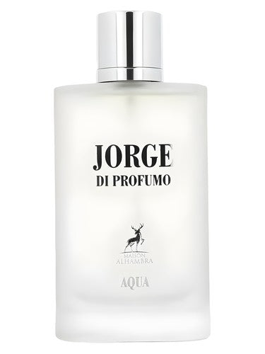 Maison Alhambra Jorge di Profumo Aqua eau de parfum bottle, a citrus fragrance