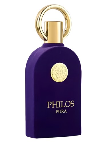 Maison Alhambra Philos Pura eau de parfum bottle, a fruity fragrance