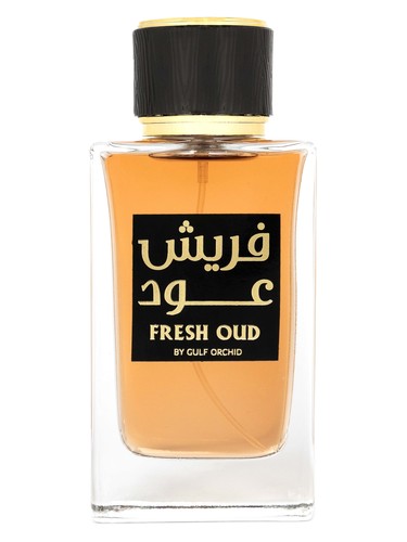 Gulf Orchid Fresh Oud perfume bottle, a smoky fragrance