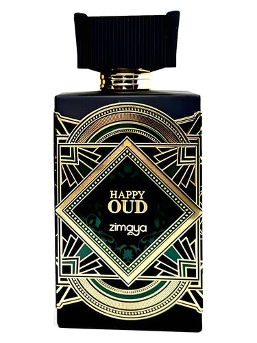 Zimaya Happy Oud extrait de parfum bottle, a smoky fragrance