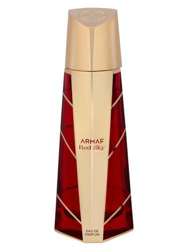 Armaf Red Sky eau de parfum bottle, a yellow floral fragrance