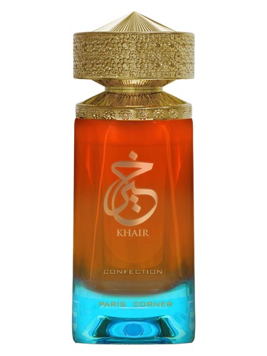Paris Corner Khair Confection eau de parfum bottle, a gourmand fragrance