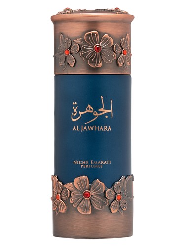Lattafa Niche Emarati Al Jawhara eau de parfum bottle, a floral fragrance
